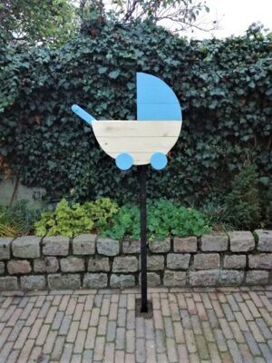 geboortebord kinderwagen huren