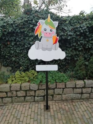 geboortebord unicorn huren
